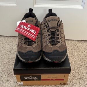 NWT Spalding Brown Outdoor Men's Hiking Sneakers Boots size 9